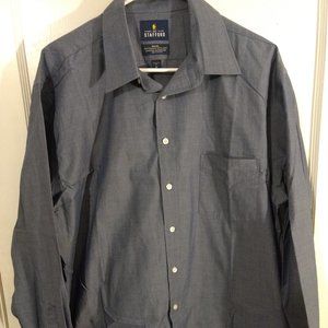 Stafford Mens Travel Shirt, Athletic Fit